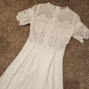 White boho dress
